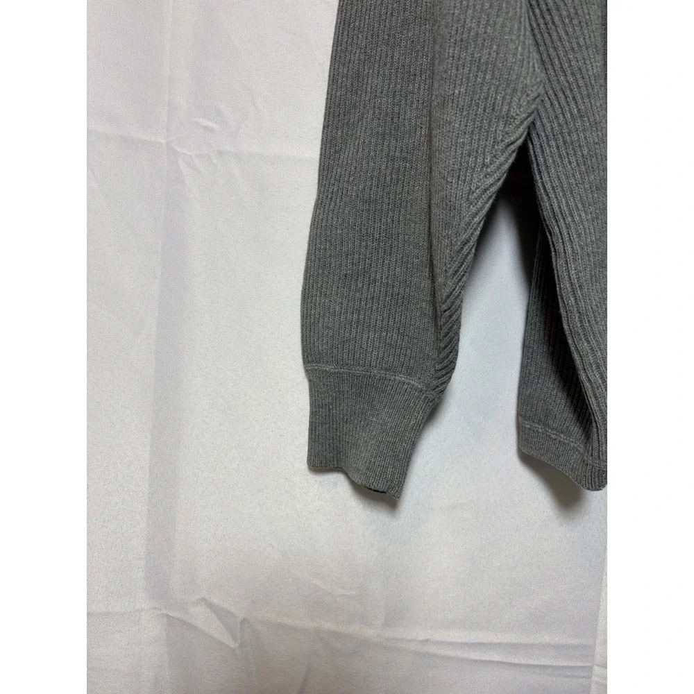Eddie Bauer Men's Grey Ribbed Knit Cotton Pullover Crewneck Tall Large - Picture 3 of 14